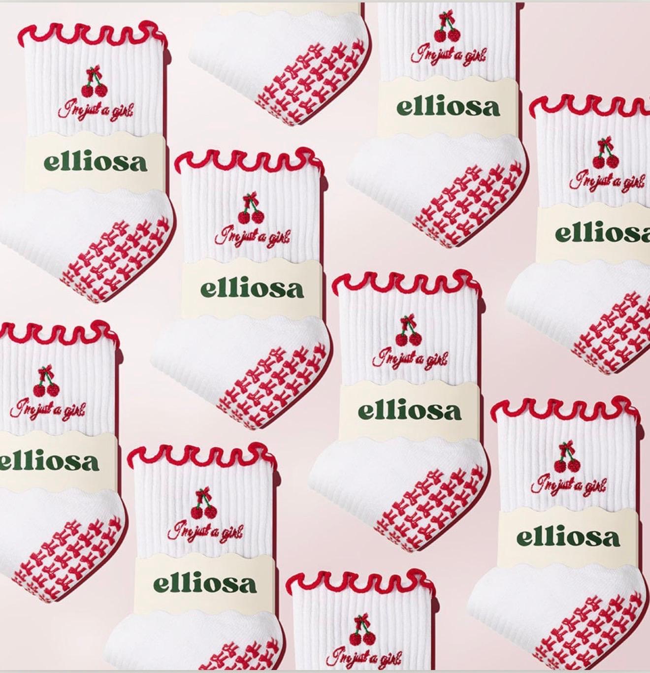Elliosa Grip Socks-I'm Just A Girl