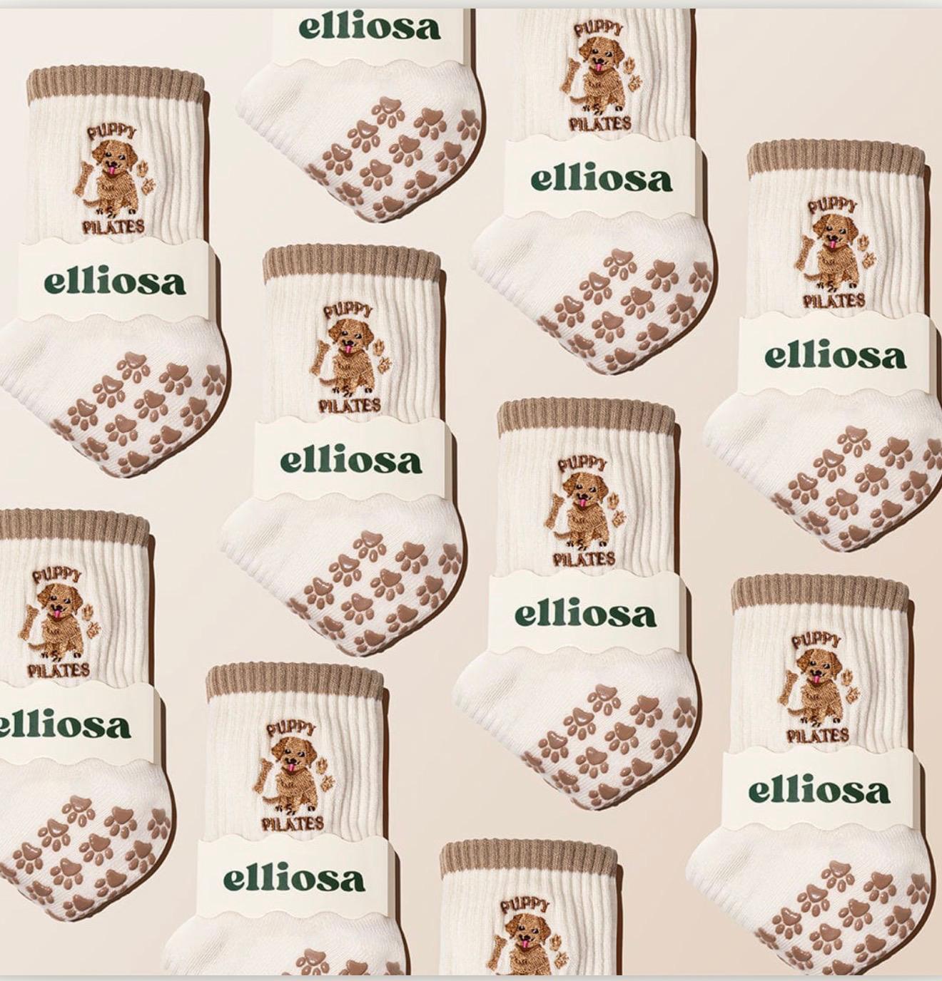 Elliosa Grip Socks-Puppy Pilates